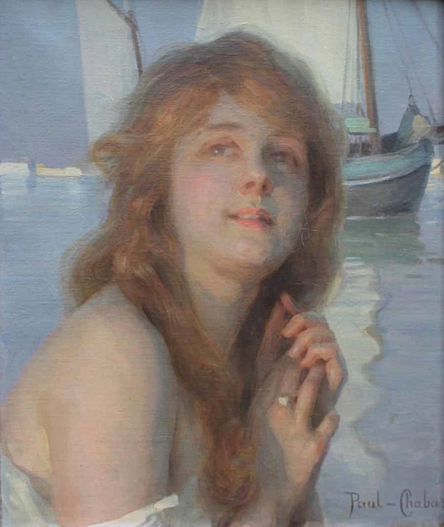 Paul Émile Chabas - 114, Ritratto di signora al porto